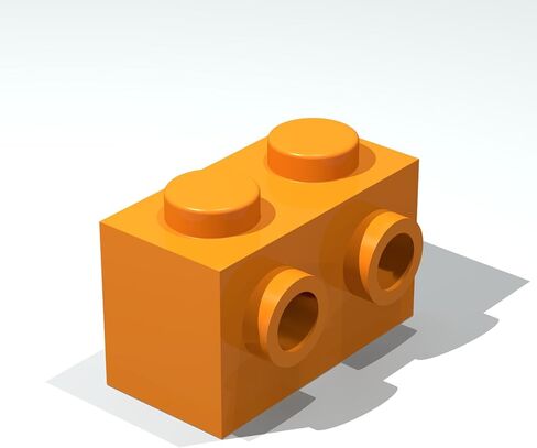 Classic Building Brick Bulk, Brick, Modified 1x2 with Studs on 1 Side, 200 Piece, Compatible with Lego Parts and Pieces:(Color:Green) in Saudi Arabia