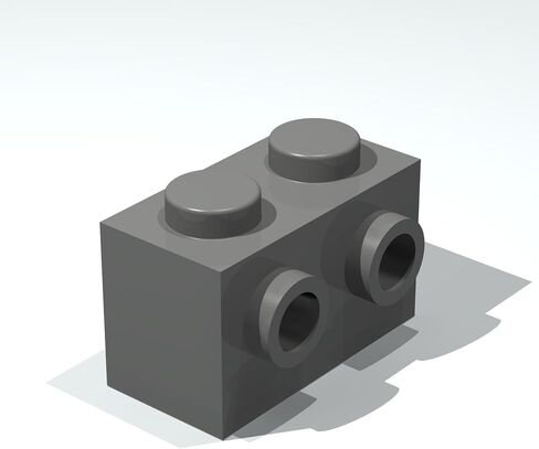 Classic Building Brick Bulk, Brick, Modified 1x2 with Studs on 1 Side, 200 Piece, Compatible with Lego Parts and Pieces:(Color:Green) in Saudi Arabia