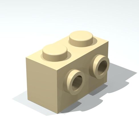 Classic Building Brick Bulk, Brick, Modified 1x2 with Studs on 1 Side, 200 Piece, Compatible with Lego Parts and Pieces:(Color:Green) in Saudi Arabia