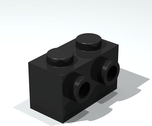 Classic Building Brick Bulk, Brick, Modified 1x2 with Studs on 1 Side, 200 Piece, Compatible with Lego Parts and Pieces:(Color:Green) in Saudi Arabia