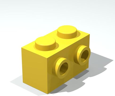 Classic Building Brick Bulk, Brick, Modified 1x2 with Studs on 1 Side, 200 Piece, Compatible with Lego Parts and Pieces:(Color:Green) in Saudi Arabia