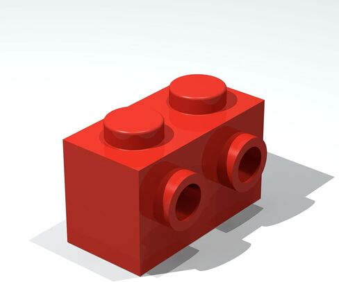 Classic Building Brick Bulk, Brick, Modified 1x2 with Studs on 1 Side, 200 Piece, Compatible with Lego Parts and Pieces:(Color:Green) in Saudi Arabia