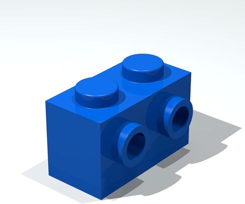 Classic Building Brick Bulk, Brick, Modified 1x2 with Studs on 1 Side, 200 Piece, Compatible with Lego Parts and Pieces:(Color:Green) in Saudi Arabia