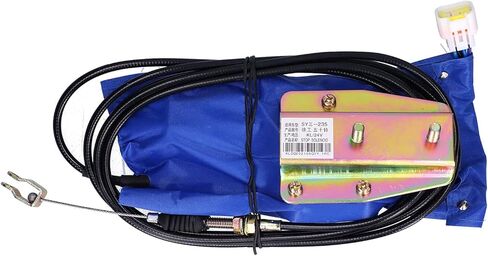 24V Sany Engine Stop Motor, Throttle Kill Shutoff Device Replacement with High Speed GearFit for Isuzu 3.2M Long Cable in Kuwait