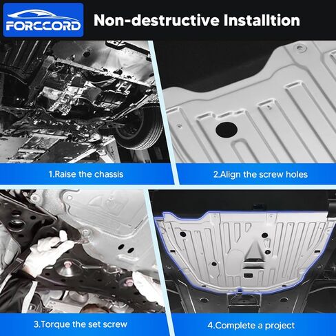 Engine Splash Shield Guard with Gloves Fit for Honda Civic 2021 2020 2019 2018 2017 2016 - Under Car Splash Shield Protect Engine - Replace #74110-TBA-A00 Car Accessories Automotive in Kuwait