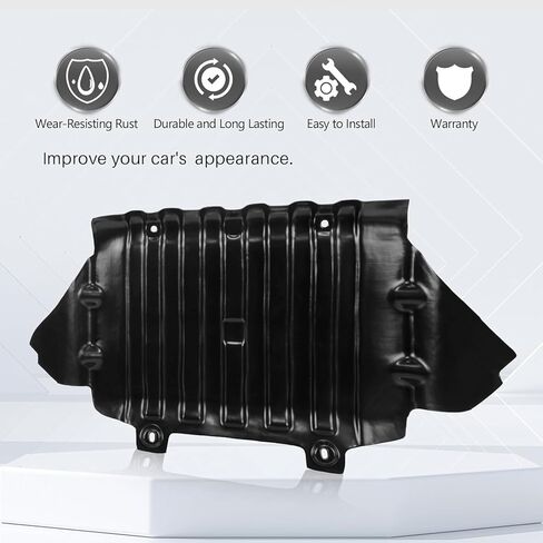 New Front Engine Splash Shield Under Cover Replacement for Chevy Silverado/for GMC Sierra 1500 2007-2013 (Excludes 2007 Classic) Replaces OE 22781371 | GM1228139 | REPC310153 in Kuwait