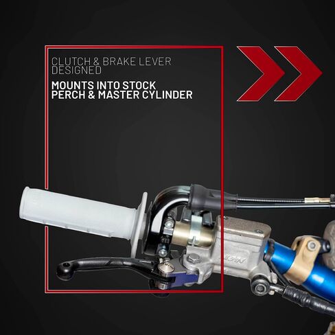 مجموعة أذرع Polisport Pivot غير قابلة للكسر تناسب Kawasaki KX250/KX450/KX250X/KX450X/KX450SR (2019–2023) Motocross (MX/Enduro) أذرع الفرامل/القابض، مركب متين، شكل OEM سهل التركيب باللون الأسود in Kuwait