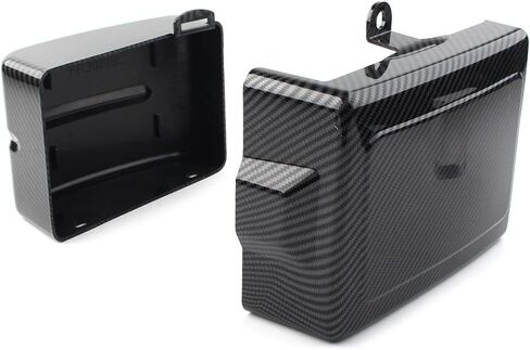 Zhisheng Side Battery Cover for Harley Dyna Low Rider FXDL, Fat Bob FXDF, for Street bob FXDB, Super Glide FXD, Wide Glide FXDWG, Switchback FLD 2006-2017, Carbon Fiber Look in Kuwait