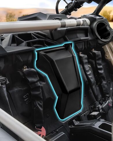 Engine Access Panel for Can Am Maverick X3 XDS XRS MAX Turbo RR 2017+ Accessories, Behind Seat Black Middle Upper Bulkhead Box Cover for Can-Am X3 2017-2026, Replace #707900442 in Kuwait