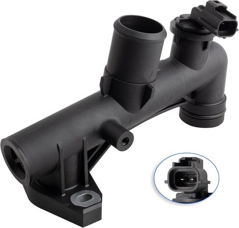 BOXI 902-031 Engine Coolant Water Outlet with Sensor Fits for Ford Escape Fusion Taurus for Lincoln Zephyr for Mercury Mariner Milan Sable V6 3.0L / Replaces 2M2Z8548CC AJ511517Z in Kuwait