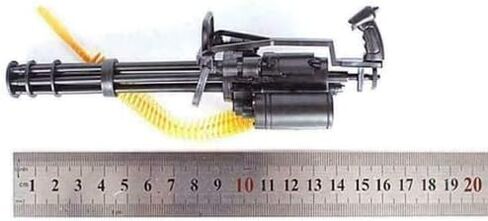 مجموعة نماذج لعبة Minigun M134 بمقياس 1:6 - مجموعة مسدس جاتلينج بلاستيكية سوداء لشخصيات الحركة 1/6، 16 سم، 50 جرام in Kuwait