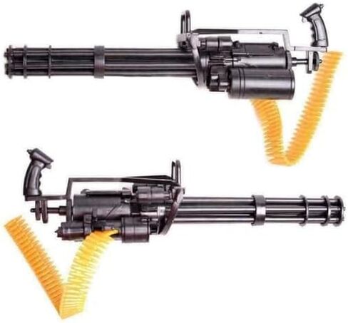 مجموعة نماذج لعبة Minigun M134 بمقياس 1:6 - مجموعة مسدس جاتلينج بلاستيكية سوداء لشخصيات الحركة 1/6، 16 سم، 50 جرام in Kuwait