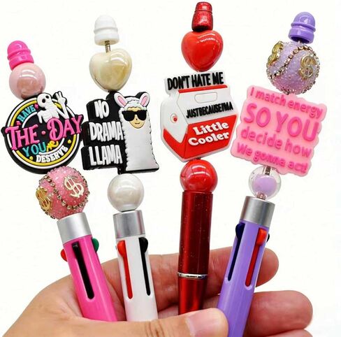 Funny Focal Beads 20PCS Sarcastic Humor Focal Bead Hilarious Focals for Pens/Necklace/Keychains/Bracelets/Lanyards Worker Coworker Women Gifts in Kuwait