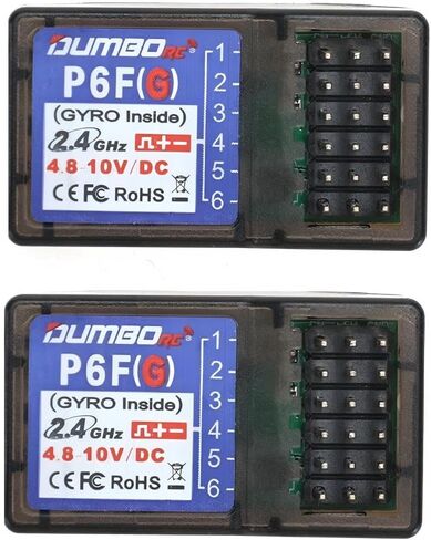 جهاز استقبال DUMBORC P6FG 2.4G 6 قنوات جيروسكوبي مدمج لقارب سيارة RC يستخدم لجهاز إرسال DUMBORC X4 X6 in Kuwait