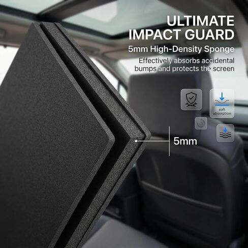 2 Pack Neoprene Protective Padded Cover for Rear Seat Entertainment Screen | Compatible with 2018–2025 Lincoln Navigator | Shockproof Dustproof Scratch Resistant in Kuwait