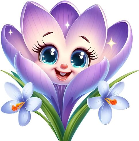Cute Purple Flower Car Stickers, 2-Pack Waterproof Vinyl Decals for Vehicle Windows, Cars, Trucks, SUVs c077 in Kuwait