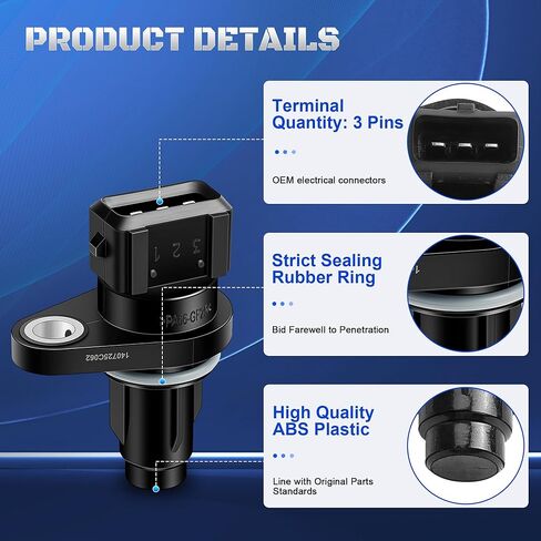 Engine Camshaft Position Sensor Compatible with 2006-2011 Hyundai Accent Kia Rio Rio5 Dodge Attitude L4 1.6L DOHC Petrol 2006 2007 2008 2009 2010 2011 Replaces 39350-26900, 3935026900, PC780, 907-746 in Kuwait
