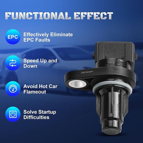 Engine Camshaft Position Sensor Compatible with 2006-2011 Hyundai Accent Kia Rio Rio5 Dodge Attitude L4 1.6L DOHC Petrol 2006 2007 2008 2009 2010 2011 Replaces 39350-26900, 3935026900, PC780, 907-746 in Kuwait
