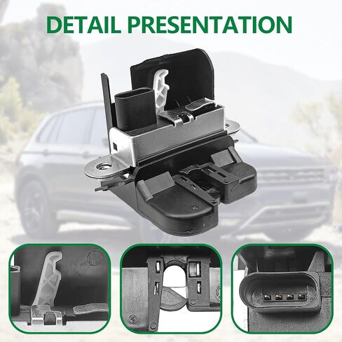 محرك مزلاج قفل الباب الخلفي لصندوق السيارة الخلفي 5M0827505E متوافق مع VW Jetta Sportwagen 2010-2014 وVW Tiguan 2008-2017، بديل لقفل غطاء صندوق الأمتعة in Kuwait