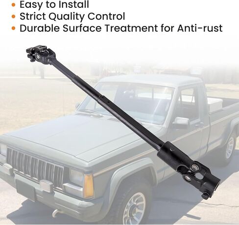 عمود التوجيه المعزز Xj السفلي قطعة واحدة لسيارة JEEP لشيروكي 1988-1994 لـ Comanche 1986-1992 طقم جزء واحد أسود أو جزء واحد AM8288 JCXJ84 شحن سريع in Kuwait