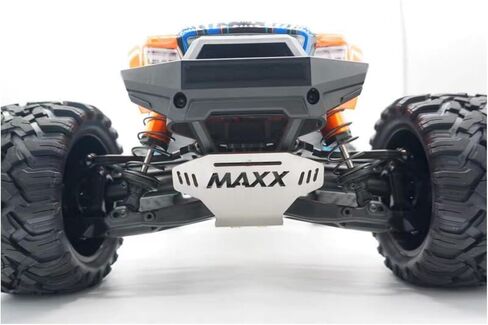 لوحة انزلاقية للهيكل من الفولاذ المقاوم للصدأ 5 قطع لـ Traxxas X-Maxx 6S 8S - مثبت لولبي أمامي وخلفي + حماية سفلية ثابتة بشريط مركزي - ترقية تصميم مجوف لشاحنة الوحش بمقياس 1/5 in Kuwait