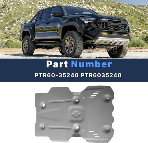 PTR60-35240 لوحة انزلاقية أمامية من الألومنيوم متوافقة مع 2024+ Toyota Tacoma 2025 4Runner Limited/SR5/Trailhunter/TRD للطرق الوعرة/TRD Pro/TRD Sport Replace # PTR6035240 in Kuwait
