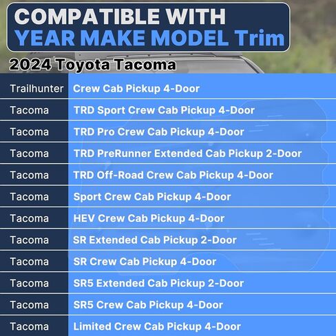 PTR60-35240 لوحة انزلاقية أمامية من الألومنيوم متوافقة مع 2024+ Toyota Tacoma 2025 4Runner Limited/SR5/Trailhunter/TRD للطرق الوعرة/TRD Pro/TRD Sport Replace # PTR6035240 in Kuwait