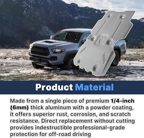 PTR60-35240 لوحة انزلاقية أمامية من الألومنيوم متوافقة مع 2024+ Toyota Tacoma 2025 4Runner Limited/SR5/Trailhunter/TRD للطرق الوعرة/TRD Pro/TRD Sport Replace # PTR6035240 in Kuwait