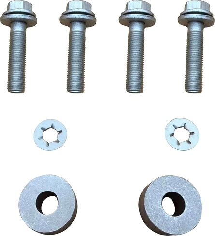 مجموعة أدوات تركيب لوحة الانزلاق الأمامية PT93800140AA لـ 2014-2024 Toyota 4Runner، 2009-2014 Toyota FJ Cruiser تتضمن 4 مسامير و2 غسالات مخلب وفواصل in Kuwait