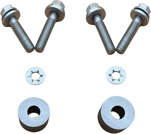 مجموعة أدوات تركيب لوحة الانزلاق الأمامية PT93800140AA لـ 2014-2024 Toyota 4Runner، 2009-2014 Toyota FJ Cruiser تتضمن 4 مسامير و2 غسالات مخلب وفواصل in Kuwait