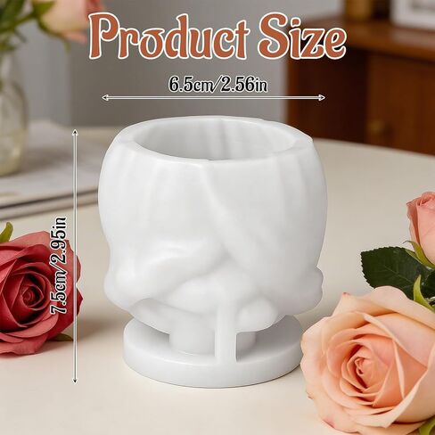 3D Rose Flower Silicone Molds, Silicone Resin Tulip Mold, Non-Stick Moldes para Velas for Beeswax, Soy Wax, Soap, Resin, DIY Crafts in Kuwait