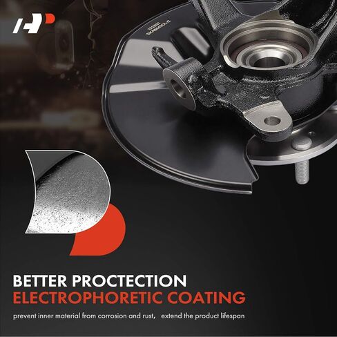 A-Premium Front Left Steering Knuckle & Wheel Bearing Hub Assembly Compatible with Honda Civic 2016-2021, Driver Side, with Dust Shield in Kuwait