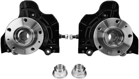 Front Left& Right Steering Knuckle & Wheel Bearing Hub Assembly For Ram ProMaster 1500 2500 3500 2014-2020, Driver and Passenger Side LK137, LK138, 68157801AA 68157800AA in Kuwait