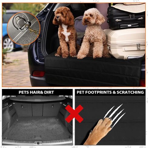 Flintronic Large Rear Bumper Protector for Cars, 38 x 25 Inch Foldable Car Rear Bumper Protector Guard, Universal Bumper Protector, Prevents Scratches During SUV, Truck, Van Loading and Unloading in Kuwait