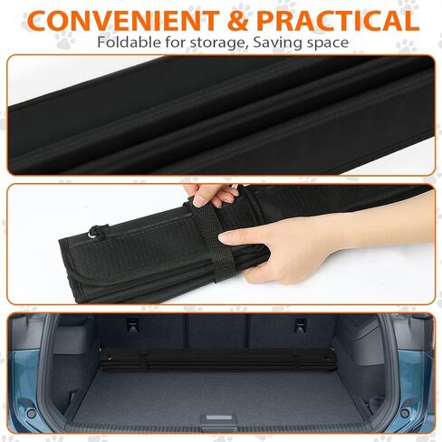 Flintronic Large Rear Bumper Protector for Cars, 38 x 25 Inch Foldable Car Rear Bumper Protector Guard, Universal Bumper Protector, Prevents Scratches During SUV, Truck, Van Loading and Unloading in Kuwait