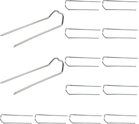 100Pcs Floral Pins for Crafts - 1.7 Inch Length, Flower U Pins U Shaped Greening Plant Pin Staples for Foam Bouquet DIY Arrangements Sewing in Kuwait