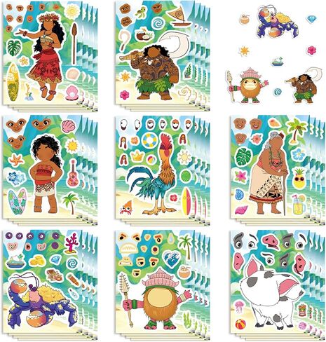 24 Sheets Make Your Own Super Mario Bros. Stickers, Make a Face Sticker, Classic Cartoon Game Decals, Art Craft Party Supplies for Party Decoration, Reward, Decor, Gift Idea (MLA) in Saudi Arabia