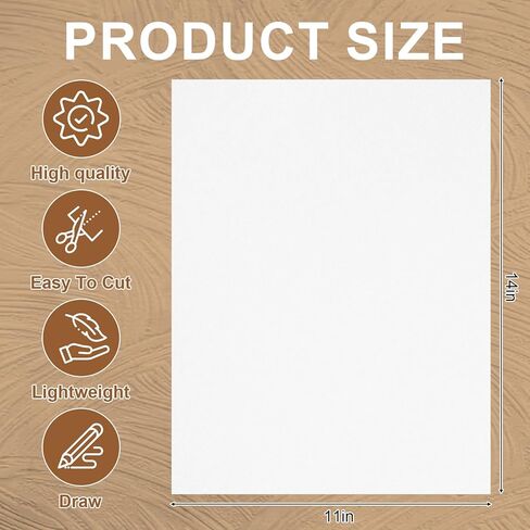 15 Pack Poster Boards 11 x 14 Inch White Poster Boards Heavyweight Poster Board Blank Poster Paper for Vision Boards Crafts Projects School Supplies Presentations Drawing Scrapbooking in Kuwait