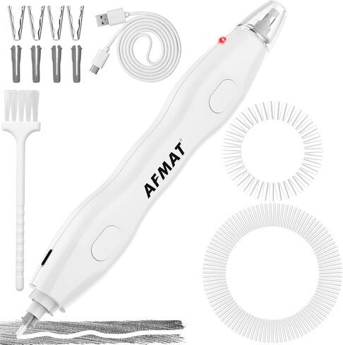 AFMAT Electric Eraser with 140 Eraser Refills, Rechargeable Pencil Erasers for Artists, Electric Erasers for Drafting, Drawing, Painting, Sketching, Architectural Plans, Detailer Tool EE25(White) in Saudi Arabia