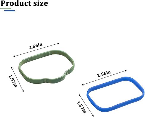 12PCS Car Intake Manifold Plenum Gasket Set, OEM#5184562AC 5184331AC MS97204 Rubber Upper & Lower Engine Intake Manifold Sealing Gasket, Compatible with AvengerL Challenger Journey in Kuwait