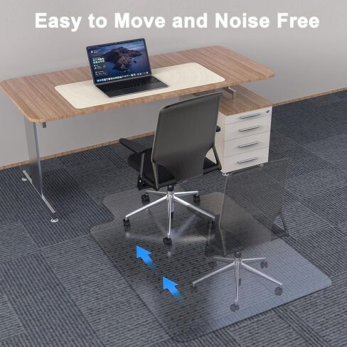 Heavy Duty Chair Mat for Carpet,36"x48",2.2mm,Office Floor Mat for Carpeted Floors,Under Desk Mat for Low Pile Carpet,Mat for Office Chair on Carpet in Kuwait