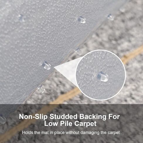 Heavy Duty Chair Mat for Carpet,36"x48",2.2mm,Office Floor Mat for Carpeted Floors,Under Desk Mat for Low Pile Carpet,Mat for Office Chair on Carpet in Kuwait