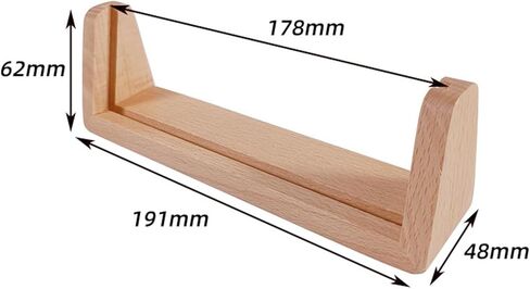 Photo Frame Base Wooden U Shaped Display Stand Decorative Desk Sign Calendar Holder Suitable for Desktop Tabletop Office Home Gift, 7 inches in Kuwait