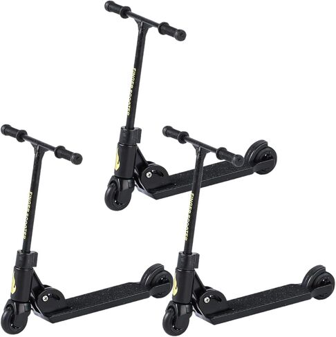 3Pcs Finger Scooter - 2-Wheeled Scooter - Foldable Finger BMX with Brake | Finger Board Accessories for Teen | Educational Toys | Non-Slip Fun Skateboards Boards and Bikes in Kuwait