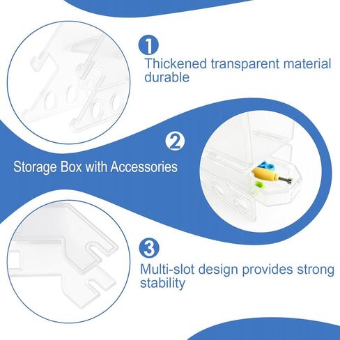 Fingerboard Display Rack with Mini Accessory Box, 5-Slot Transparent Acrylic Pro Finger Skateboard Storage Stand, Mini Skateboard Holder for Fingerboard Collection, Robust & Easy to Install in Kuwait