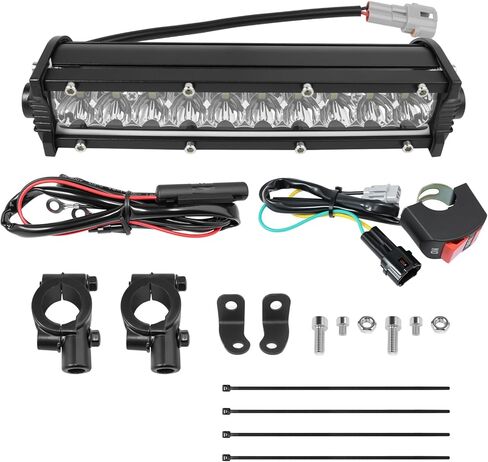 Dirt Bike Light Bar LED 60W 2500LM, Pit Bike Light Bar for Most 7/8" Handlebar, Fit for CRF110, CRF250F, KLX110, TTR110, TTR110, RM85 and YZ450 - Plug and Play in Kuwait