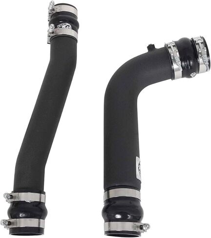 aFe POWER BladeRunner 3 IN & 3-1/2 IN Aluminum Hot and Cold Charge Pipe Kit Black - #46-20034-B in Kuwait