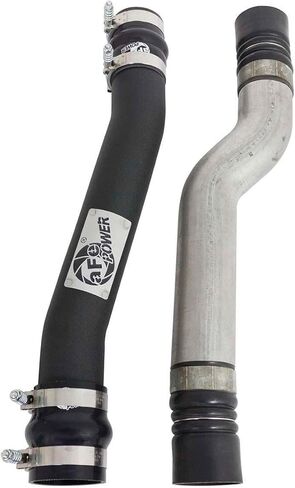 aFe POWER BladeRunner 3 IN & 3-1/2 IN Aluminum Hot and Cold Charge Pipe Kit Black - #46-20034-B in Kuwait