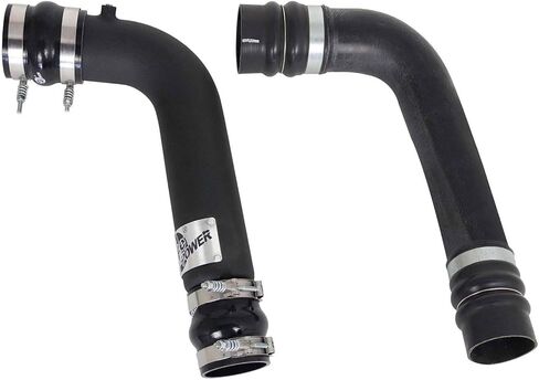 aFe POWER BladeRunner 3 IN & 3-1/2 IN Aluminum Hot and Cold Charge Pipe Kit Black - #46-20034-B in Kuwait