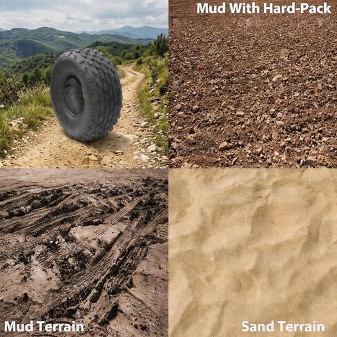 ATV Tires 19X7-8 4PR Rating 2 Pack 19x7x8 All-Terrain ATV UTV Off-Road Tires QD-128 Heavy Duty Rubber Tubeless Tire for Go-Kart Golf Cart (Tires Only, No Rims) in Kuwait